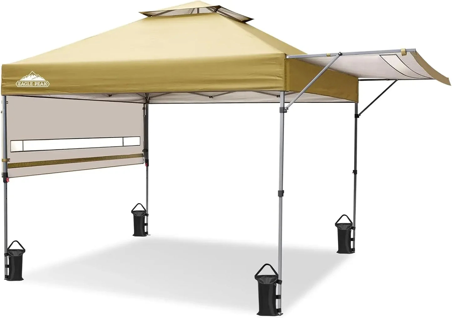 17x10 Pop Up Gazebo Canopy Tent With Adjustable Awnings