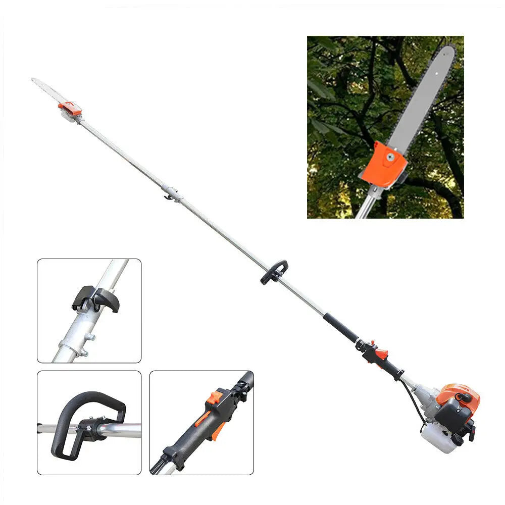 Pole Saw Split Shaft Chainsaw 52cc Gas Powered Pruner