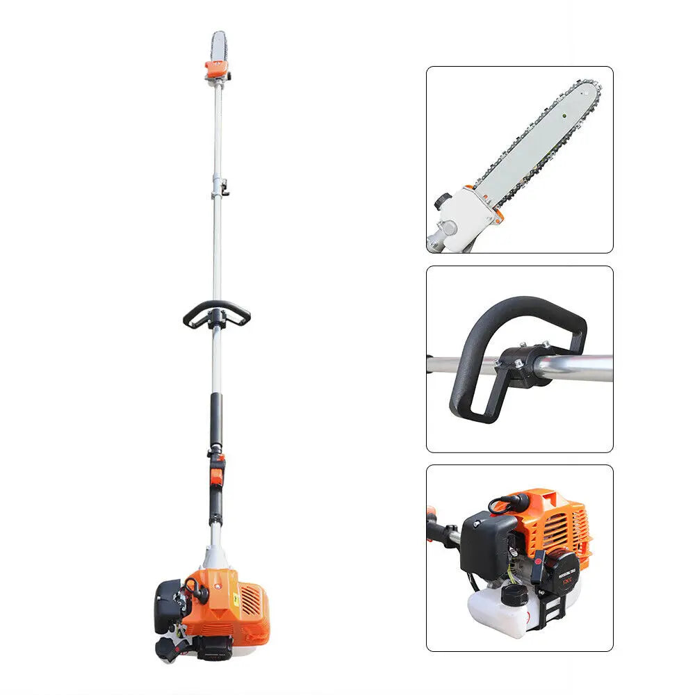 Pole Saw Split Shaft Chainsaw 52cc Gas Powered Pruner