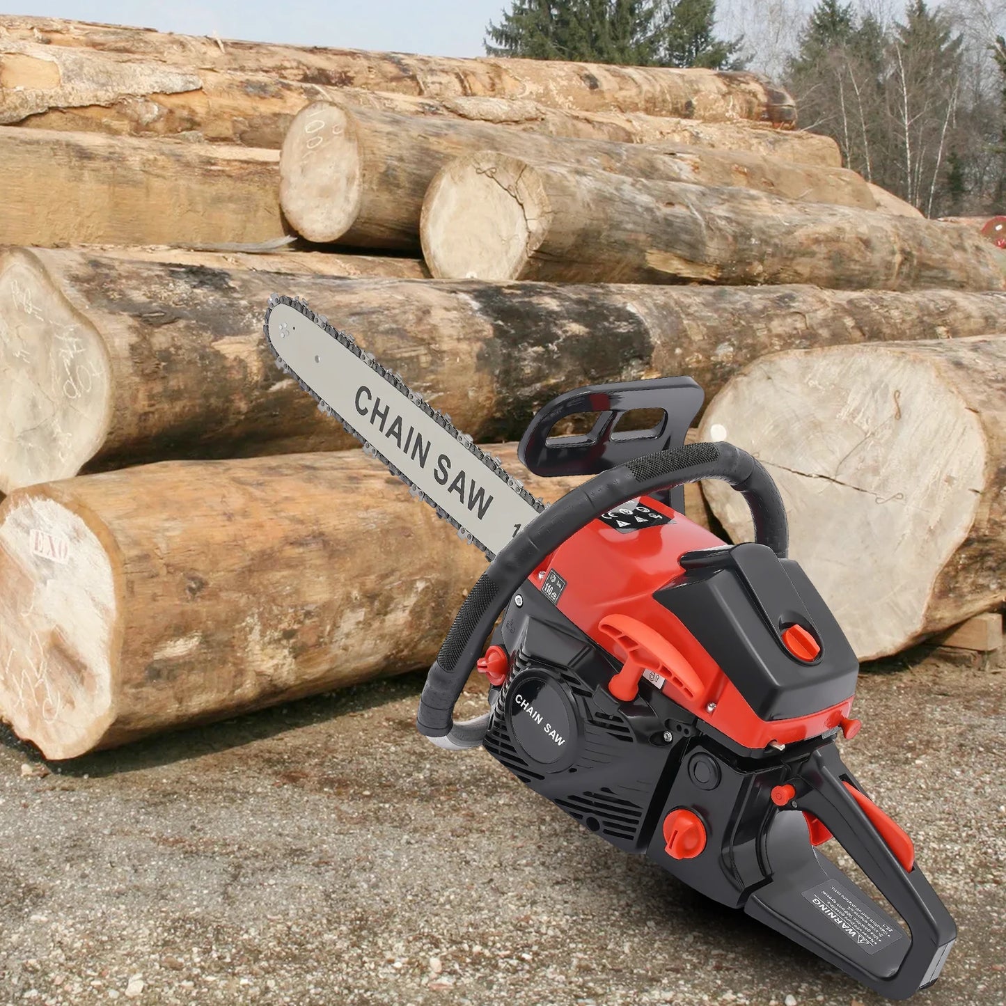 18 Inch 58cc Gasoline Chainsaw Handheld 2 Stroke For Logging Forests