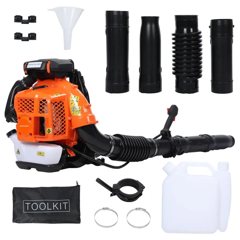 80cc Backpack Gas Leaf Blower 900 CFM Powerful Clearing Tool
