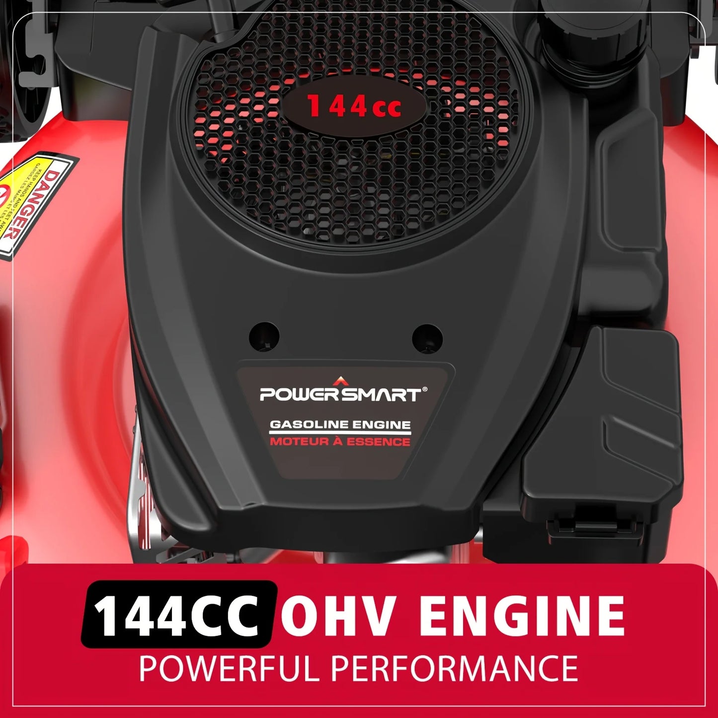 PowerSmart 21 Inch Gas Lawn Mower 144cc Mulching Discharge