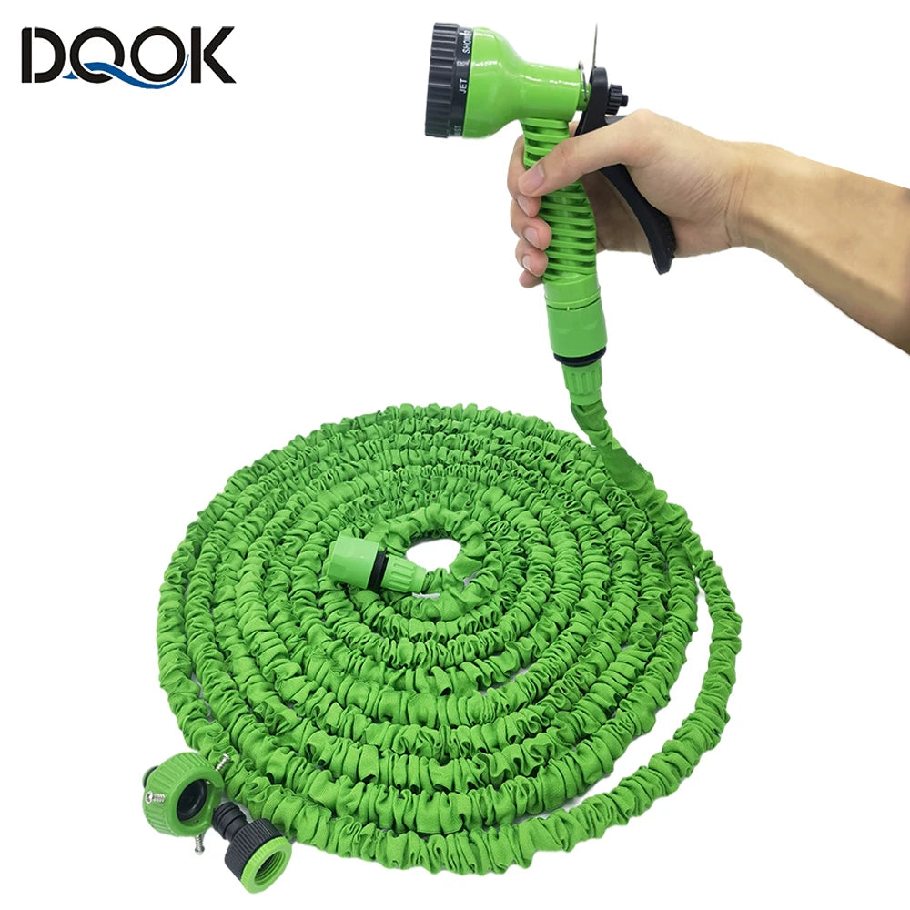 Garden Hose Pipe Expandable Magic Hose with 7 Patterns Water Gun Foam Pot Flexible Reels Car Wash Gun Sprayer