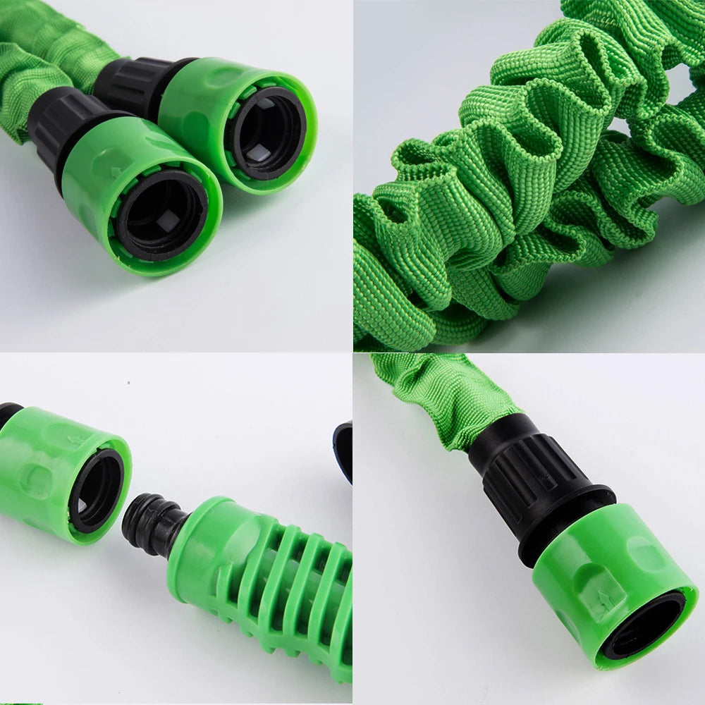 Garden Hose Pipe Expandable Magic Hose with 7 Patterns Water Gun Foam Pot Flexible Reels Car Wash Gun Sprayer