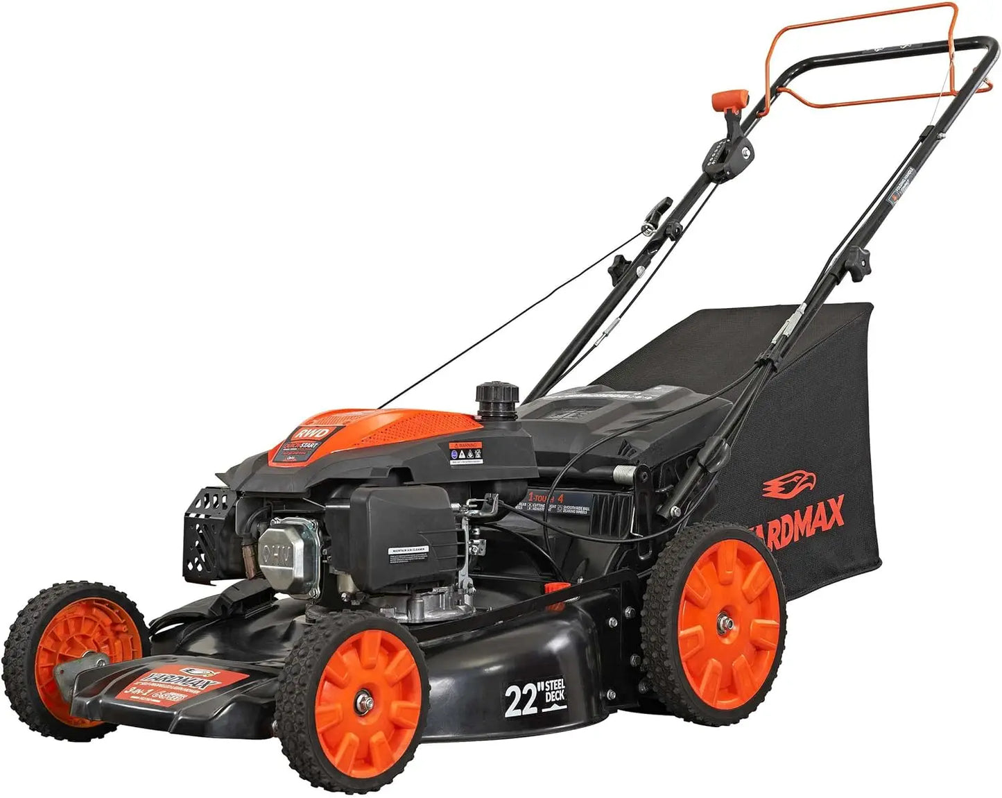 22 Inch 201cc Select Pace 6 Speed CVT Gas Lawn Mower Black