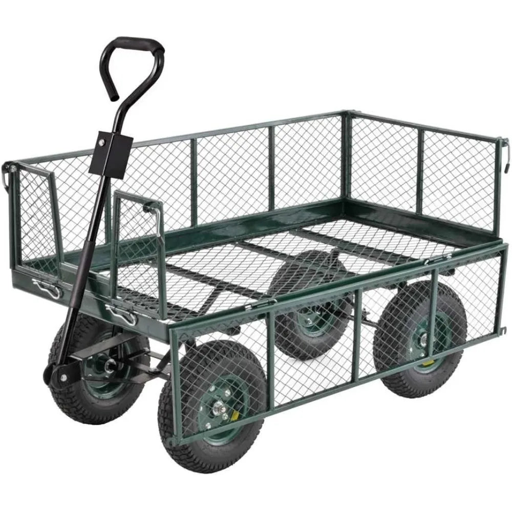 Sandusky Lee CW4824 Muscle Carts Steel Utility Garden Wagon 1000 lb Load Capacity 21-3/4 Inch Height x 48 Inch Length x 24 Inch Width