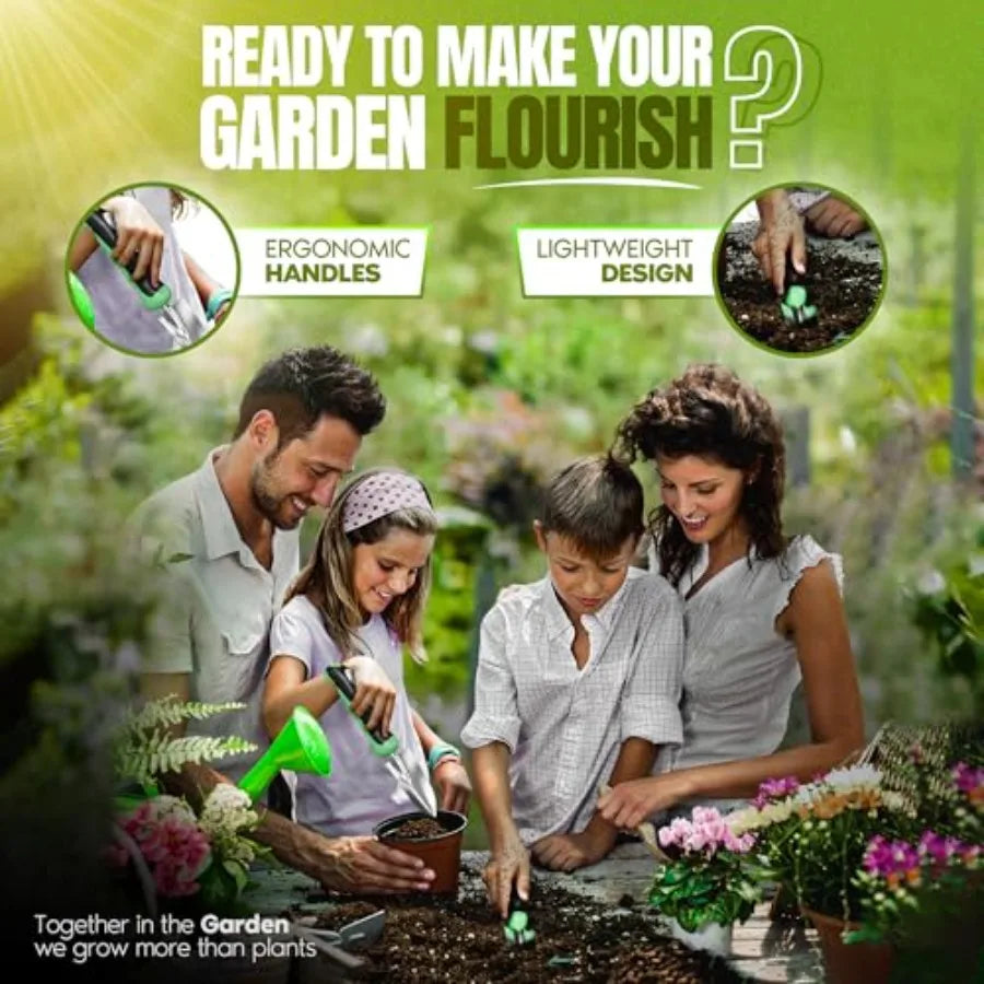 Heavy Duty Stainless Steel Garden Tool Set 11 Piece