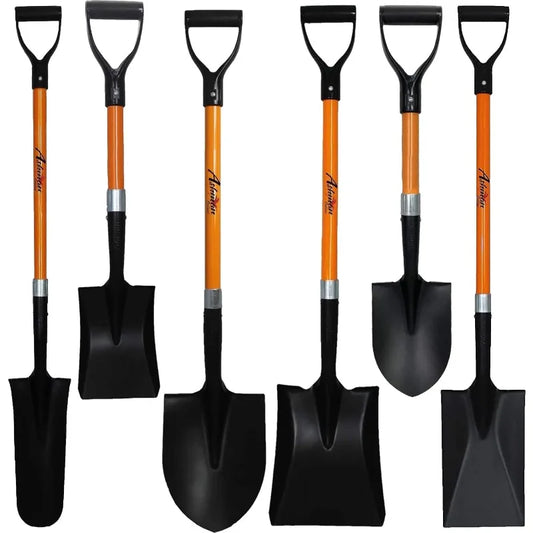 Ashman 6 Piece Assorted Shovels 41 Inch Large Handle Set