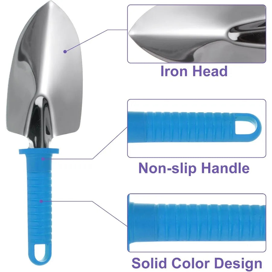 Garden Tool Set 10 Pieces Shovels Rake Scissor Sprayer Kit