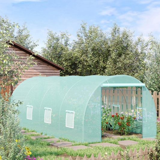 Outsunny Heavy Duty Walk In Greenhouse 20x10x7 Feet