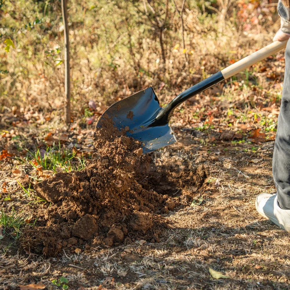 Round Point Shovel With Wooden Handle Garden Tool Digging