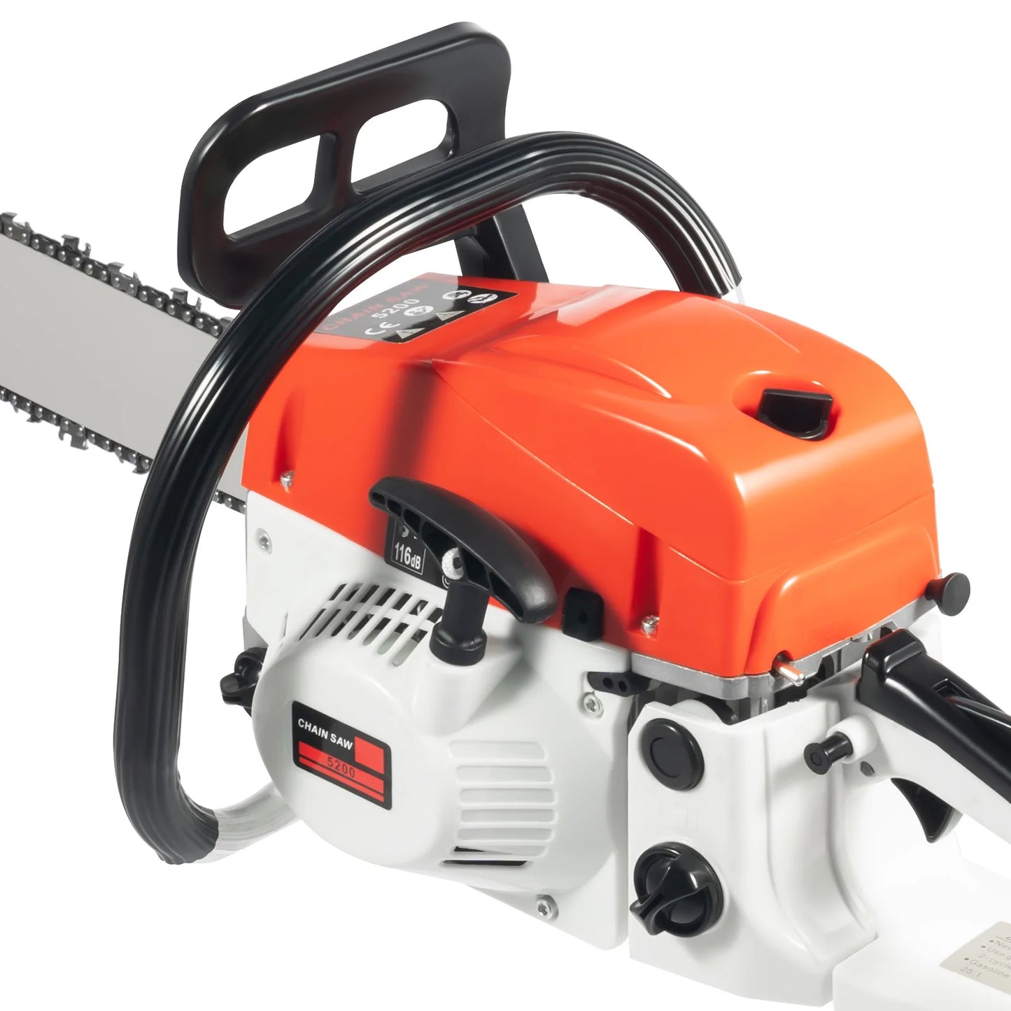 Gas Powered Chainsaw 52cc 2000W With Tool Bag For Home Garden Wood Cutting