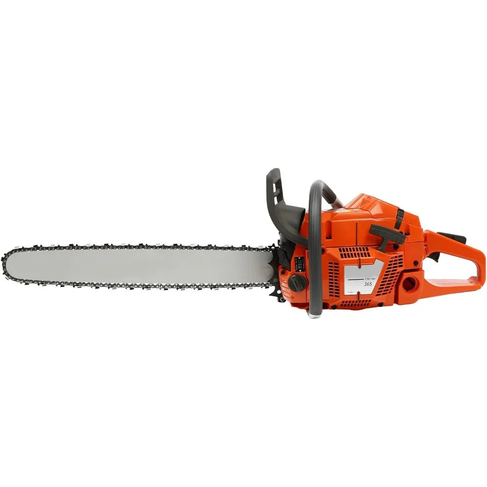 Gas Chainsaw with 24 Inch Guide Bar 2 Stroke 65cc Gasoline Power Chain Saw with Handle and Fuel Tanks