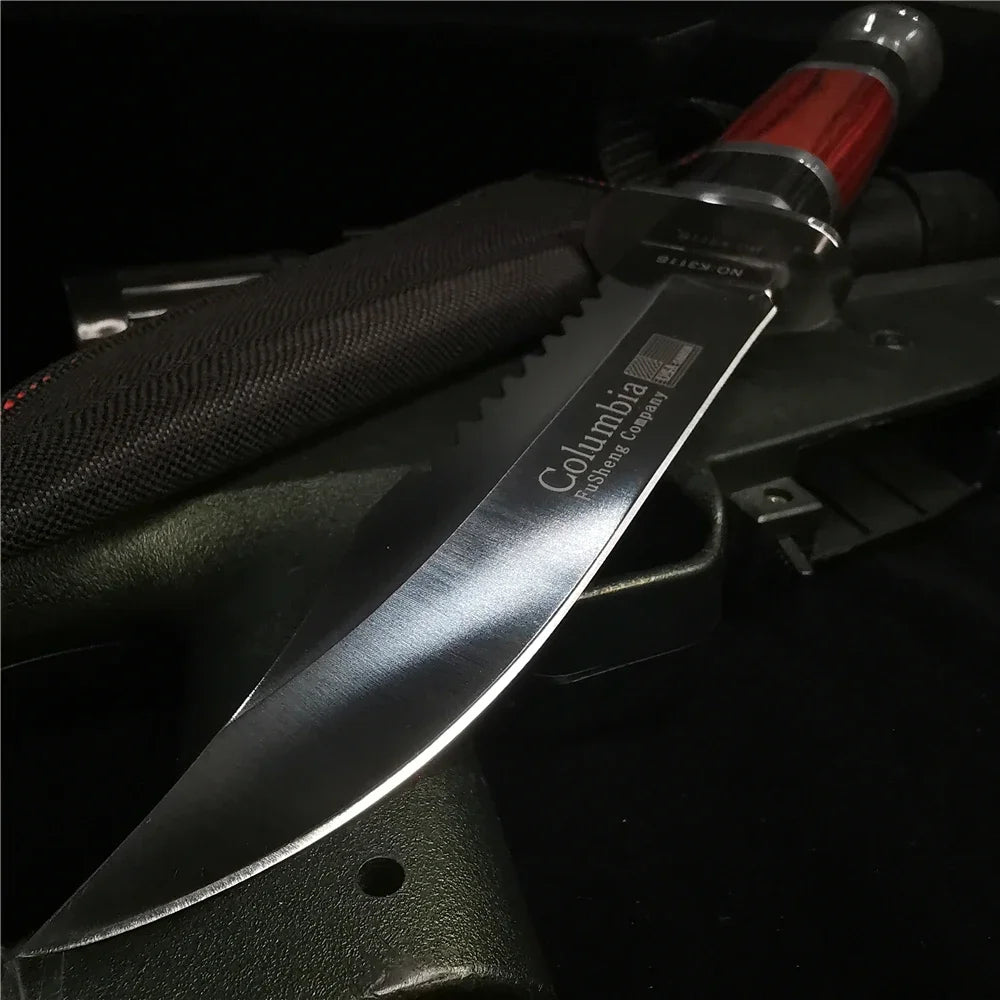 Stainless Steel Outdoor Hunting Knife With Nylon Cover