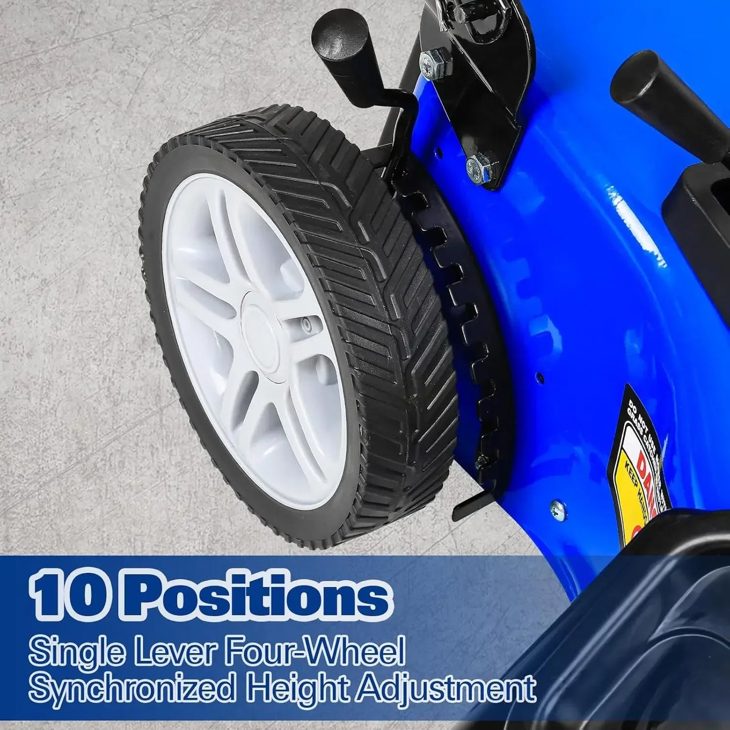 21 Inch Gas Powered Lawn Mower 201cc Engine 3 In 1 Bagging