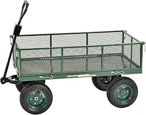 Sandusky Lee CW4824 Muscle Carts Steel Utility Garden Wagon 1000 lb Load Capacity 21-3/4 Inch Height x 48 Inch Length x 24 Inch Width