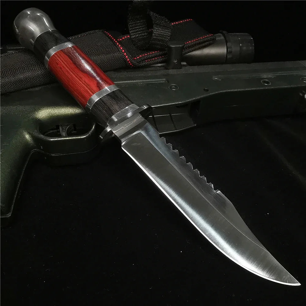 Stainless Steel Outdoor Hunting Knife With Nylon Cover