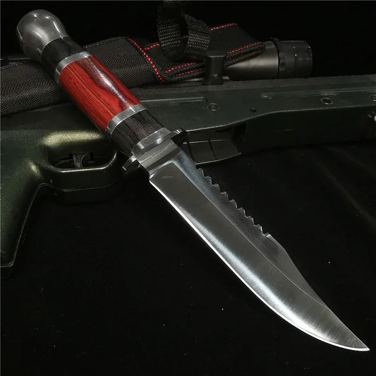 Stainless Steel Outdoor Hunting Knife With Nylon Cover