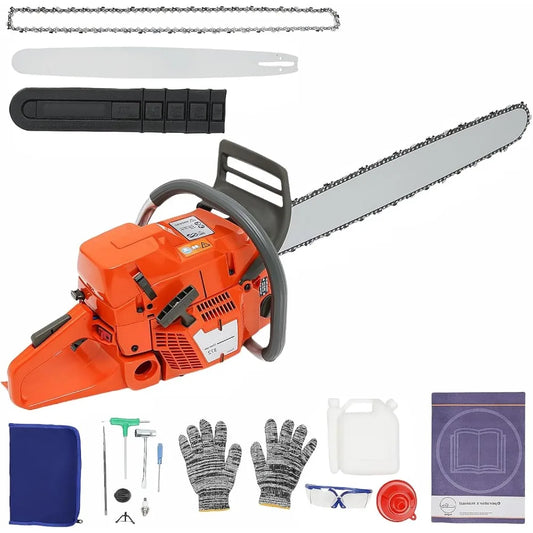 28 Inch Gas Chainsaws 71cc 3.9KW Handheld Power Saw
