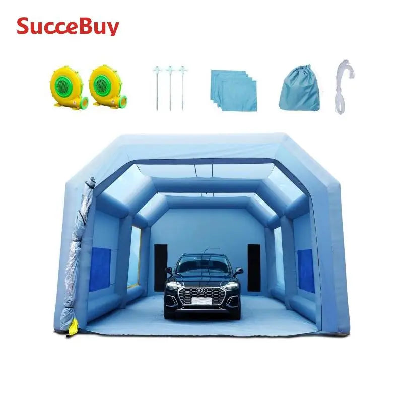 Inflatable Paint Booth With Blowers And Filter System