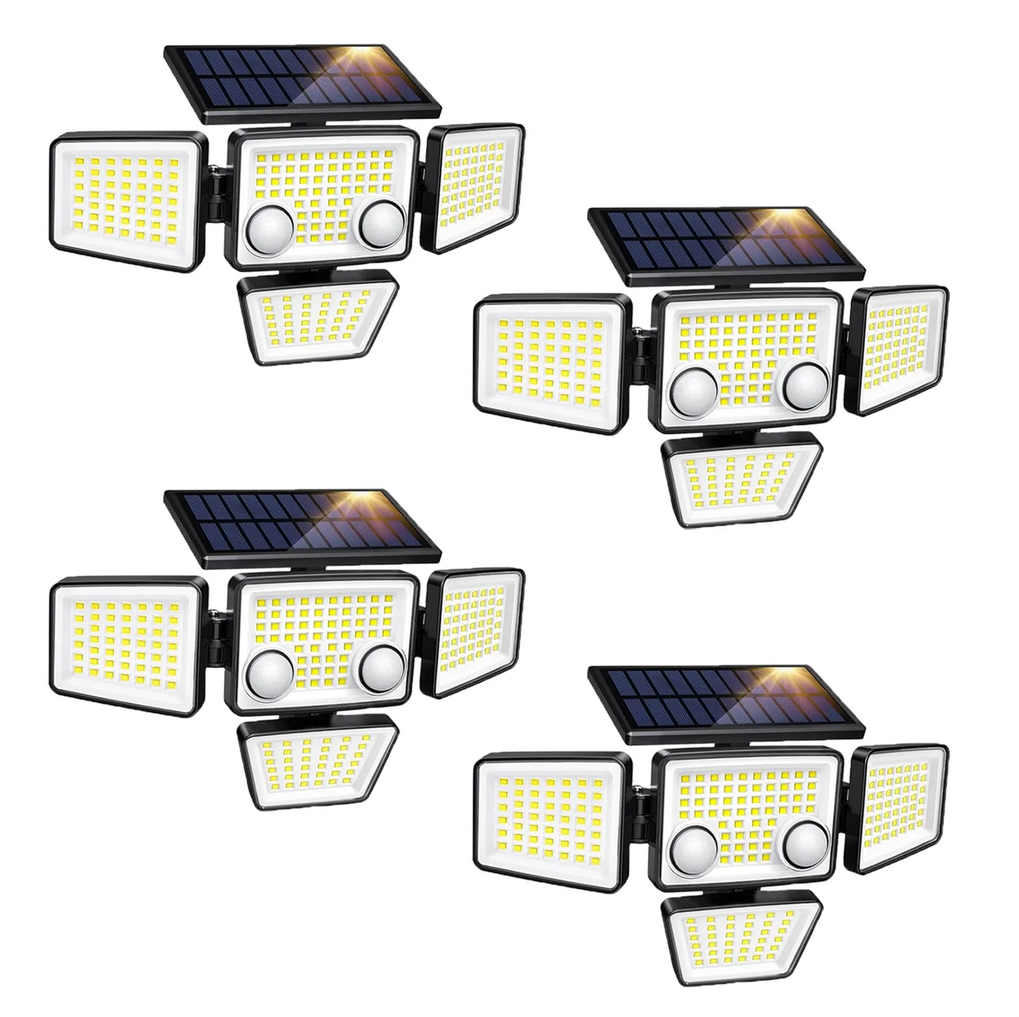Solar Outdoor Lights 3000LM 188 LED Motion Sensor Flood Security Lights for Backyard Patio