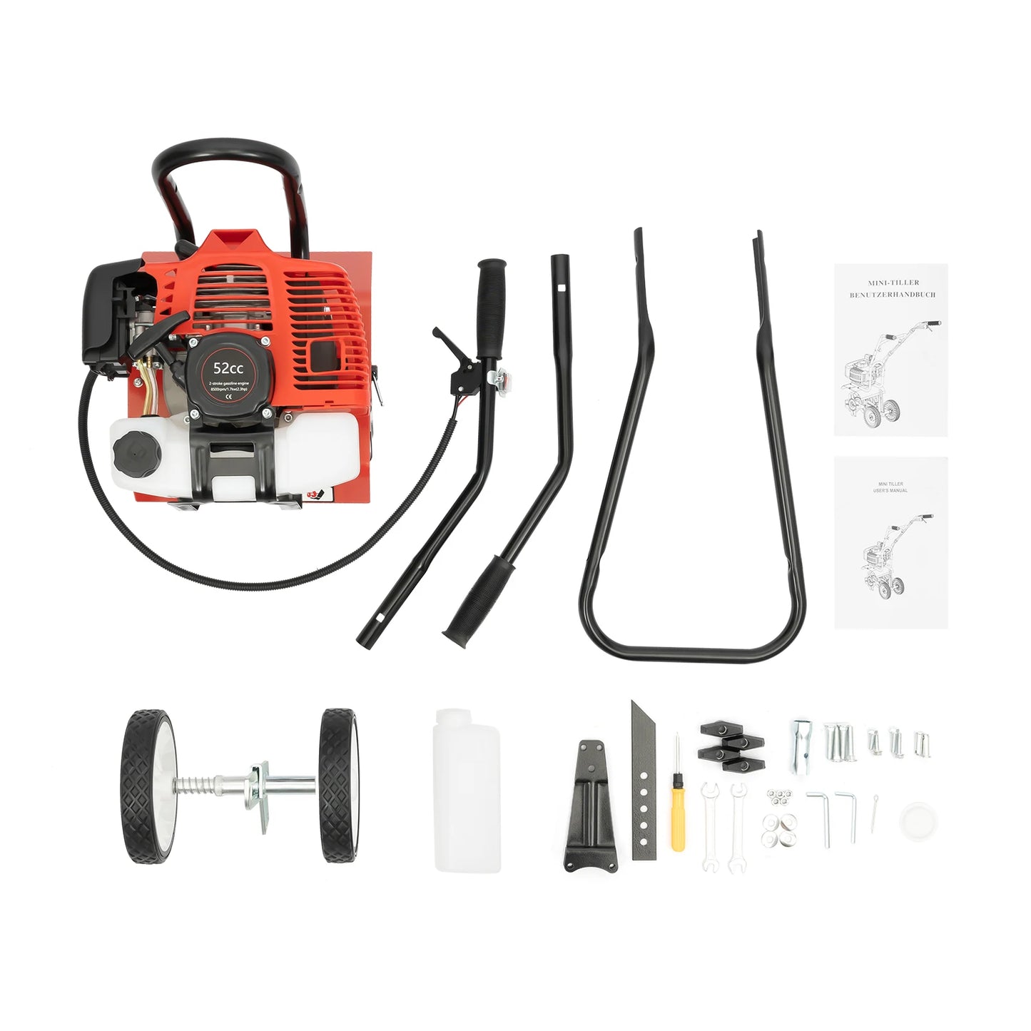 52cc Gasoline Tiller Cultivator 2 Stroke Mini Rotovator