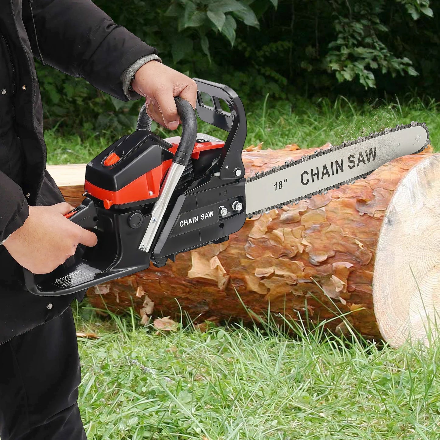 18 Inch 58cc Gasoline Chainsaw Handheld 2 Stroke For Logging Forests