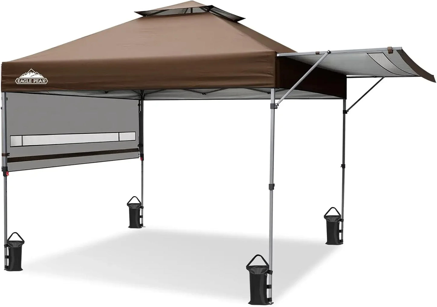 17x10 Pop Up Gazebo Canopy Tent With Adjustable Awnings