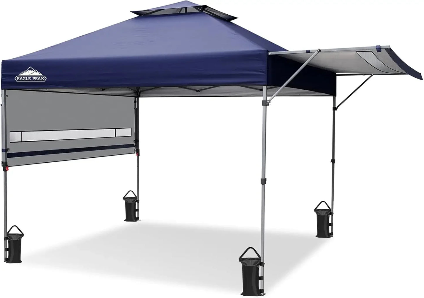 17x10 Pop Up Gazebo Canopy Tent With Adjustable Awnings