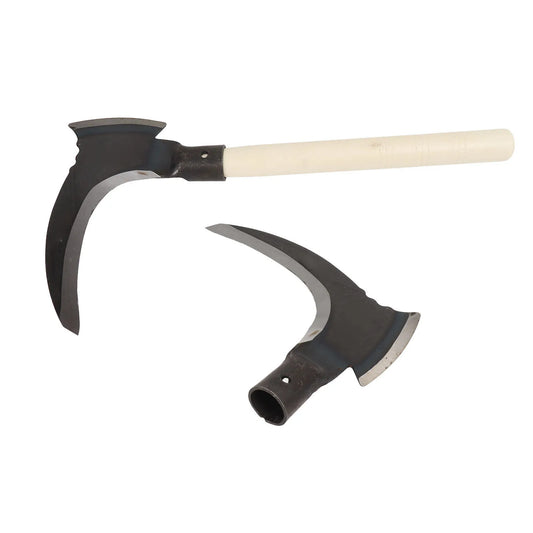 High Manganese Steel Double Scythe Multifunctional Mowing Tool for Gardening and Tree Cutting
