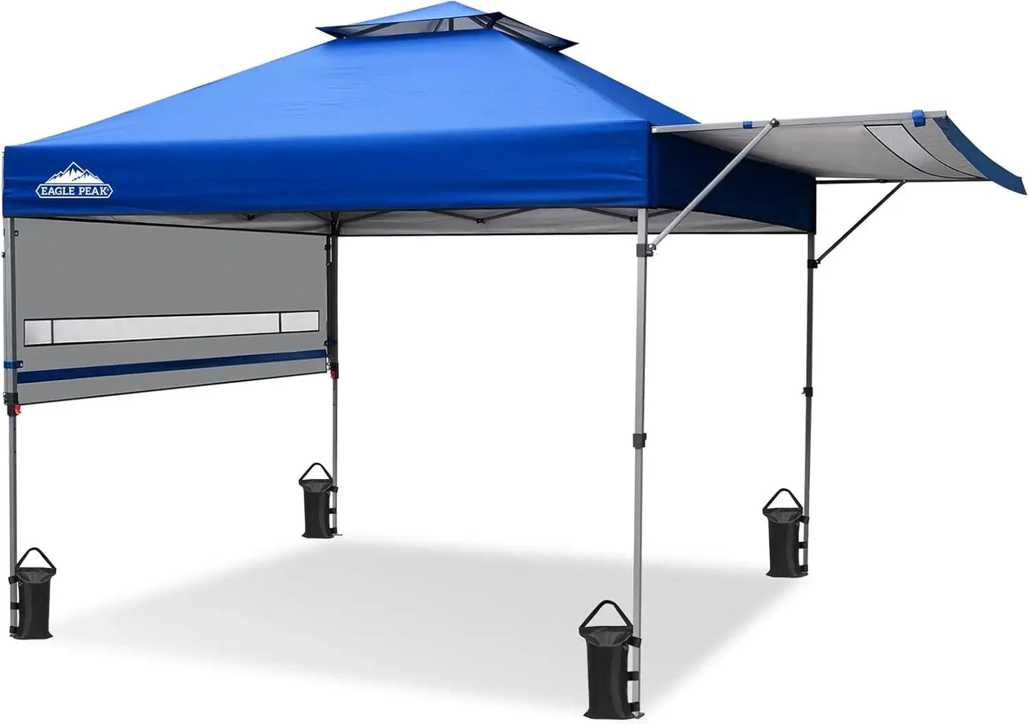 17x10 Pop Up Gazebo Canopy Tent With Adjustable Awnings