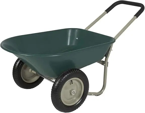 Rolling Heavy Duty Polyurethane Wheelbarrow With 2 Tires