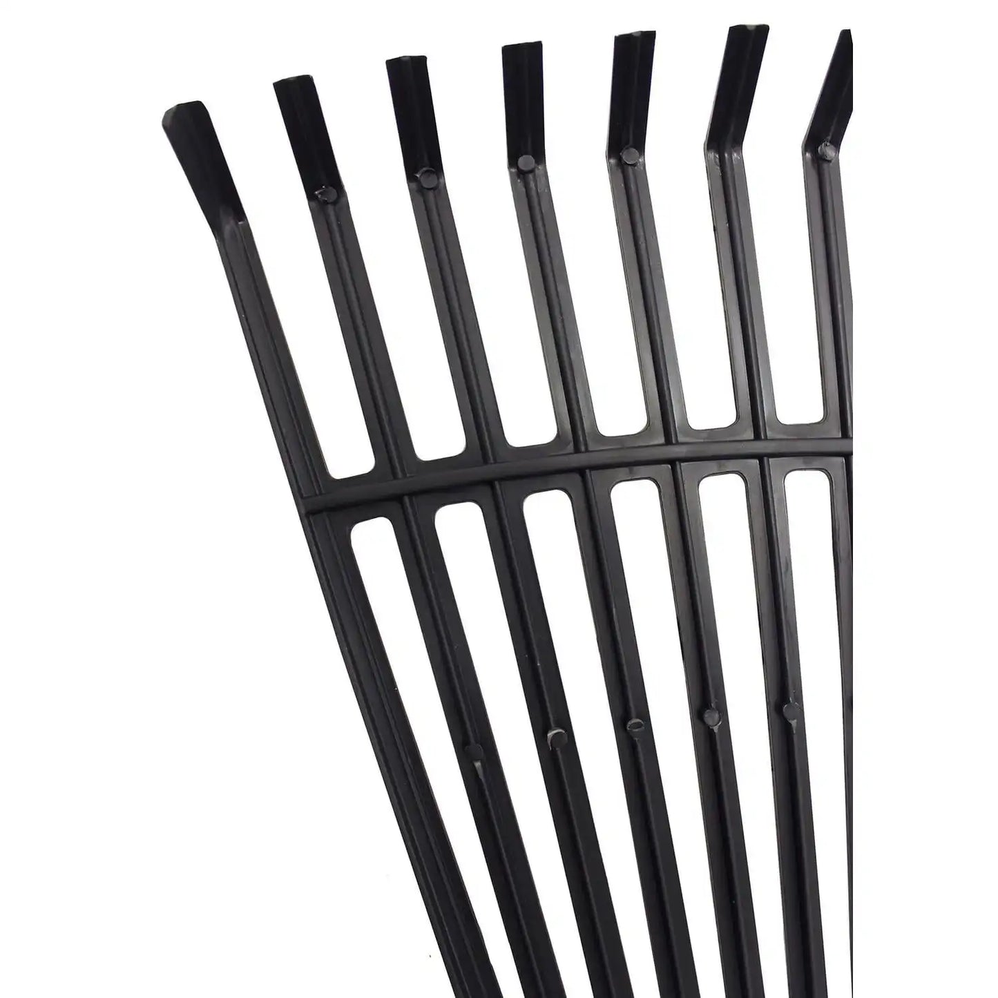 Leaf Rake Hardwood Handle Soft Foam Grip Black Garden