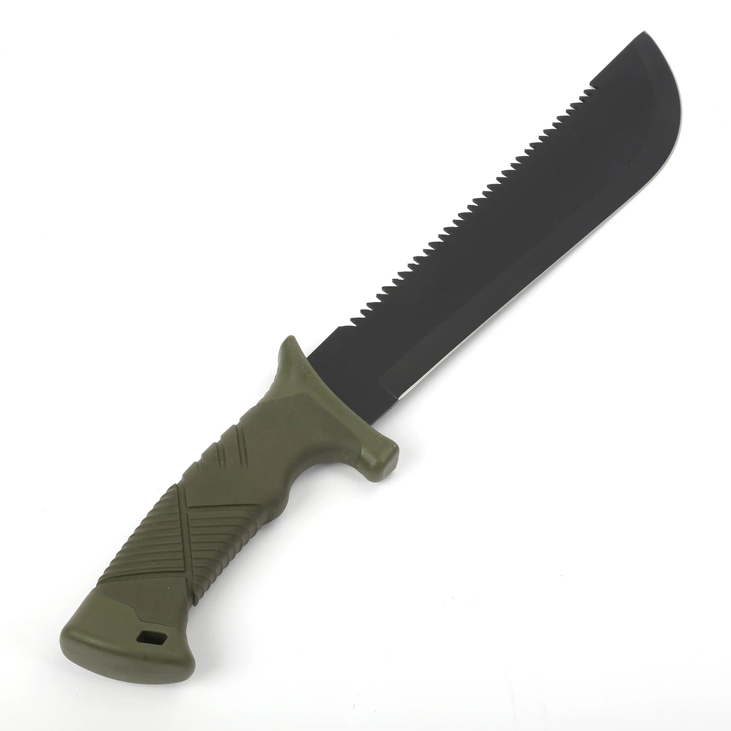 10 Inch Machete With Saw Teeth And Fire Starter Outdoor