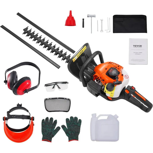 Gas Hedge Trimmer 26cc 23.2 Dual Sided Blade Lightweight