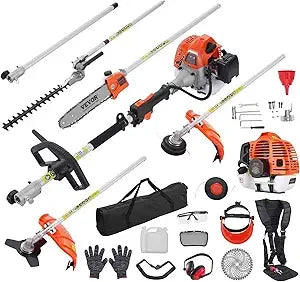 Gas Hedge Trimmer 26cc 23.2 Dual Sided Blade Lightweight