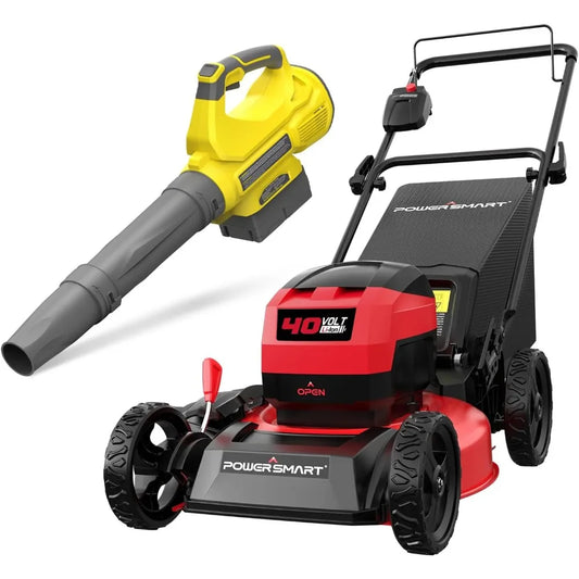 40V Cordless Lawn Mower and Leaf Blower Combo Set
