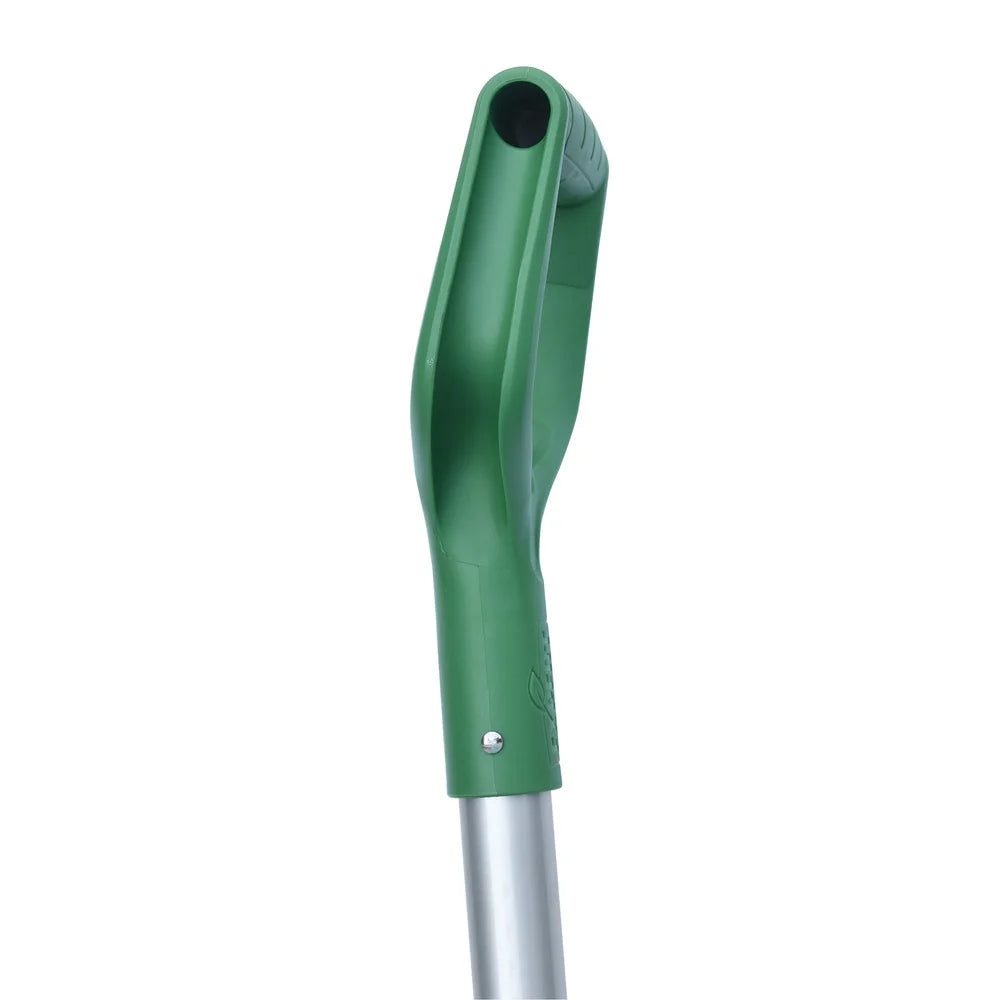 Ergonomic Fiberglass Garden Spade Durable Carbon Steel Blade Weather Resistant Handle Secure Connection Grooved Stepper Comfort