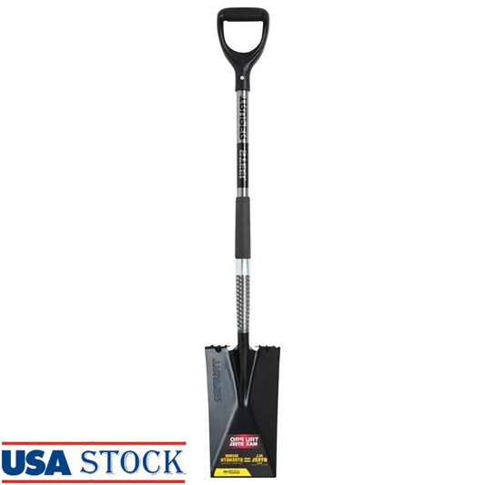 D Handle Garden Spade Steel Tool Lawn and Garden Border Spade with Coated Blades 42 Inch Overall Length Heavy Duty