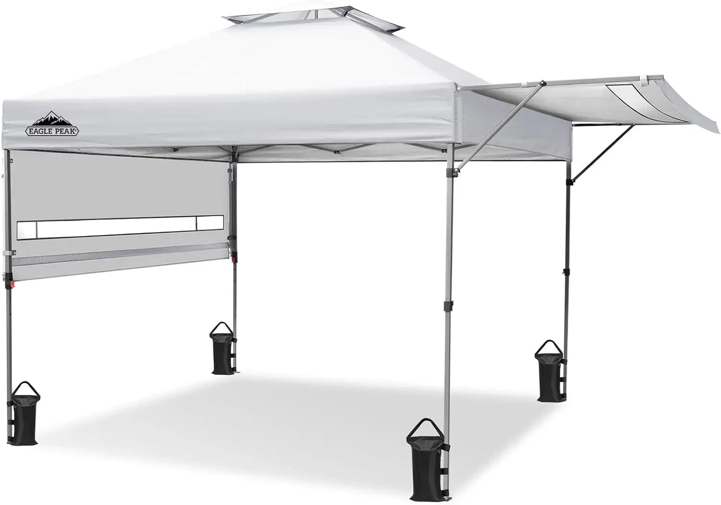17x10 Pop Up Gazebo Canopy Tent With Adjustable Awnings