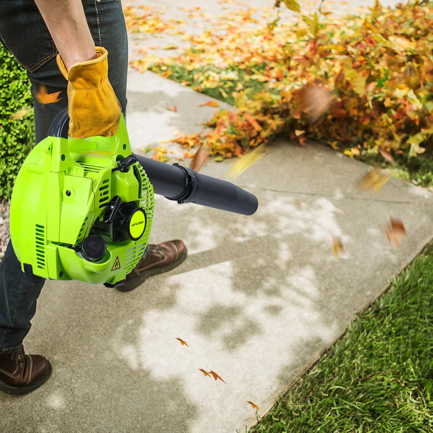 26cc Gas Powered Handheld Leaf Blower 380 CFM For Lawn Care