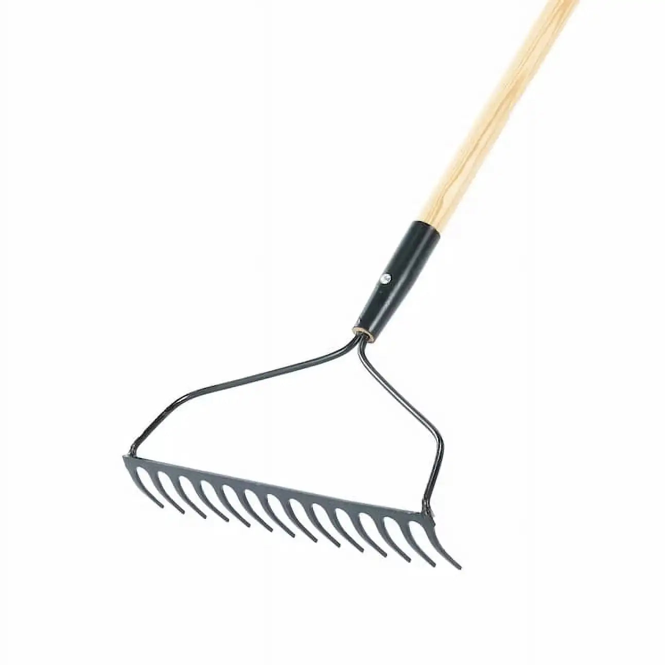 Bow Rake 14 Tine 54 Inch Wooden Handle 16 Gauge Steel Blade