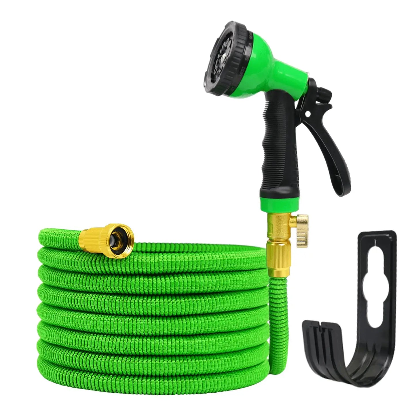 GardenJoy 50-100FT Expandable Garden Hose with Holder and 10 Spray Nozzle Flexible Water Hose for Home Garden Watering