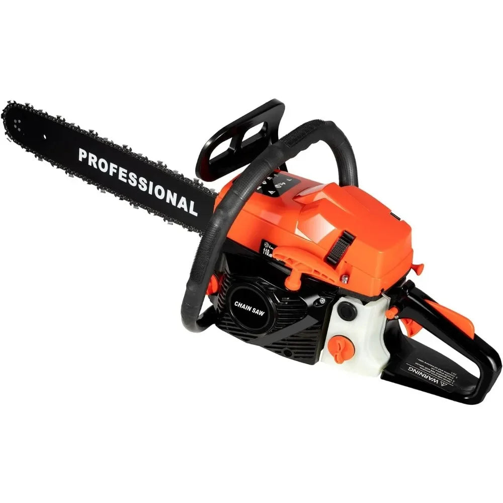 Gas Powered Chainsaw 58cc 20 Inch Wood Cutting Tree Trimming
