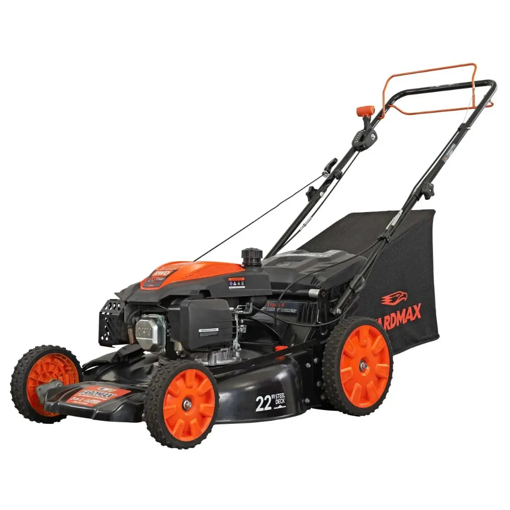 Six Speed CVT High Wheel RWD 3 In 1 Self Propelled Mower