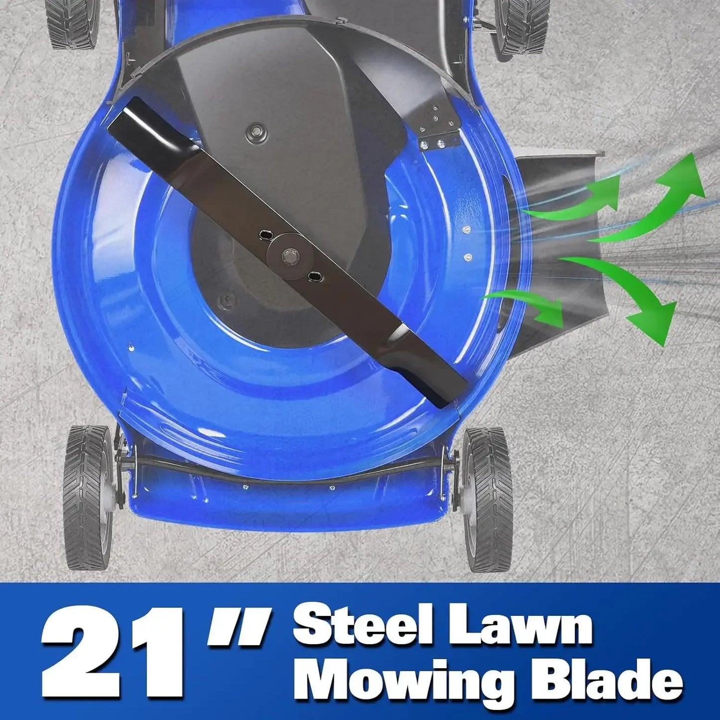 21 Inch Gas Powered Lawn Mower 201cc Engine 3 In 1 Bagging