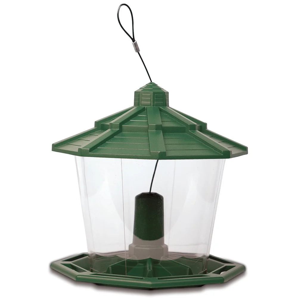 Eco-Friendly 7lb Capacity Wild Bird Feeder and Fruit Nut Blend Feed Starter Kit Durable Design Outdoor Bird Feeding Station