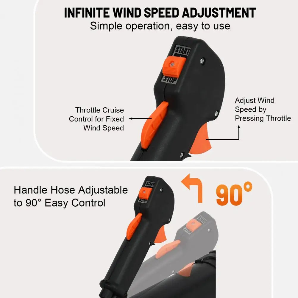 Ergonomic Backpack Petrol Leaf Blower 63cc 665 CFM Garden