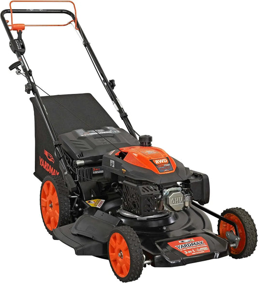 22 Inch 201cc Select Pace 6 Speed CVT Gas Lawn Mower Black