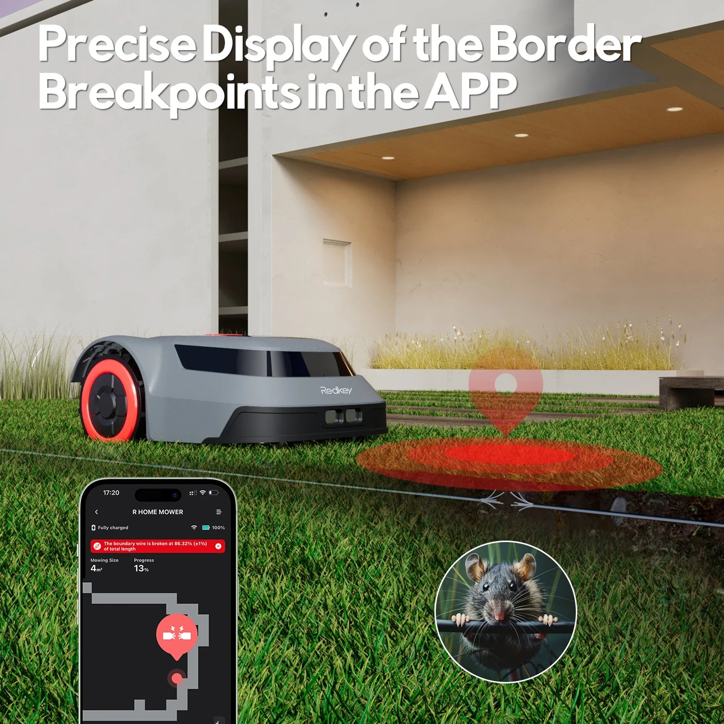 Redkey CTOF MGC500 Robot Lawn Mower With App Control